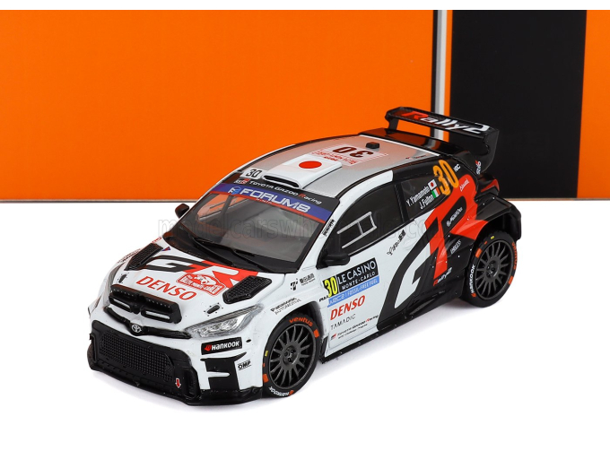 TOYOTA Yaris Gr Hybrid Rally2 Team Toyota Gazoo Racing Wrt Ng №30 Rally Montecarlo (2025) Yuki Yamamoto - James Fulton, White Black Red