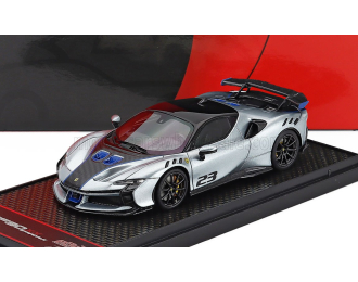 FERRARI Sf90 Xx Stradale №23 (2024), Grigio Titanio - Grey Met Black Blue