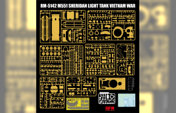 Сборная модель M551 Light Tank SHERIDAN Vietnam War
