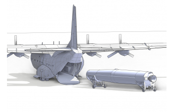 Сборная модель Самолет Douglas C-133 w/PGM – 17 Thor IRBM