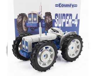 FORD County Super-4 Tractor (1965), White Blue