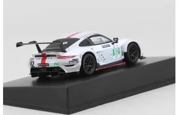 PORSCHE 911 991-2 Rsr-19 4.2l Team Porsche Gt №92 24h Le Mans (2022) Michael Christensen - Kevin Estre - Laurens Vanthoor, White Grey Red