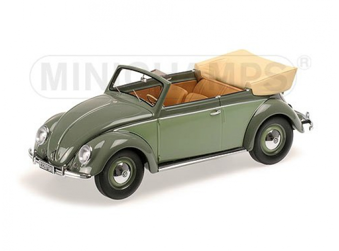 VOLKSWAGEN 1200 CABRIOLET - 1949 - GREEN/GREEN