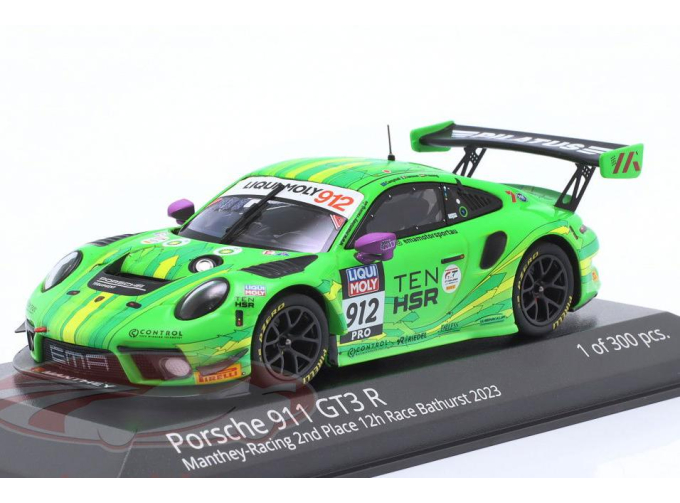 PORSCHE 911 GT3 R #912 Manthey EMA 2nd 12h Bathurst Matt Campbell, Mathieu Jaminet, Thomas Preining (2023)