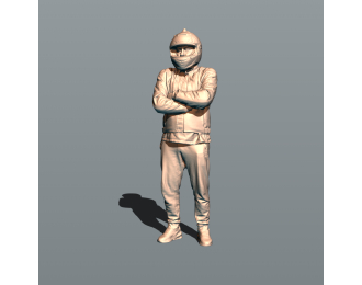 Фигура Саня мотоциклист (масштаб 1:24, окрашенная)