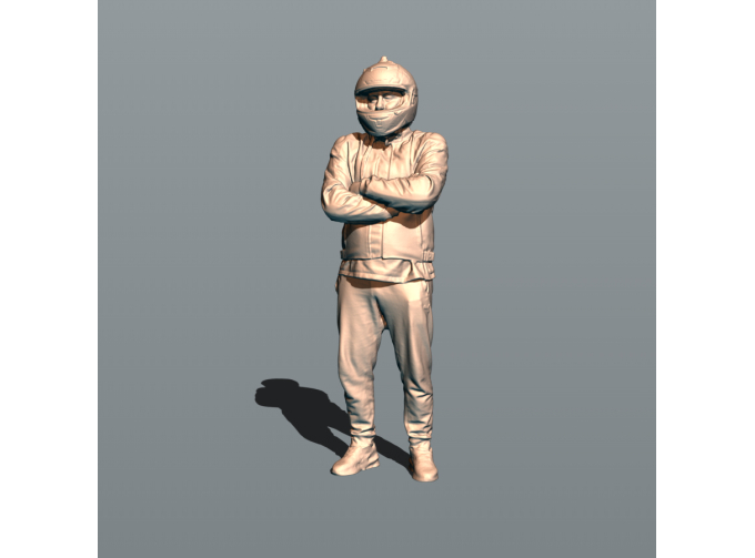 Фигура Саня мотоциклист (масштаб 1:24, окрашенная)