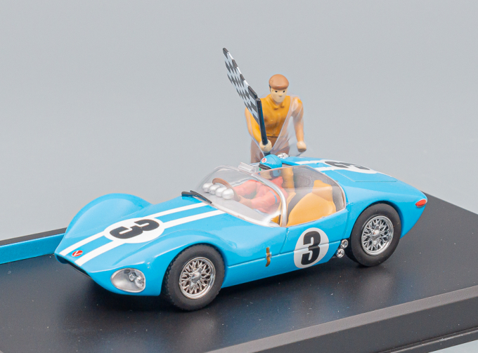 VAILLANT №3 Spider Le Mans (1961) - With Figures, Light Blue White