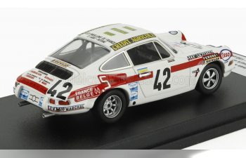 PORSCHE 911s Coupe №42 24h Le Mans (1971) Jean Mesange - Gerard Darton Merlin, White Red