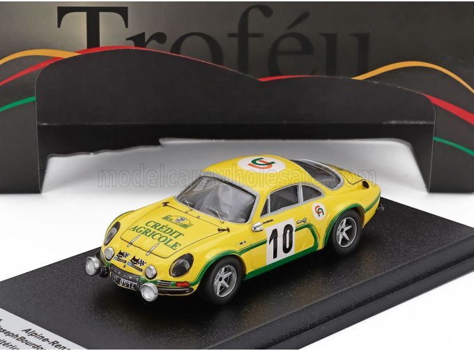 RENAULT Alpine A110 1800 (night Version) №10 Winner Rally Criterium De La Cote Fleurie (1974) Joseph Bourdon - Jacques Moutard, Yellow