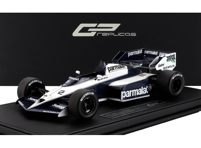 BRABHAM F1 Bt53 Parmalat №2 3rd Usa Detroit Gp (1984) Teo Fabi, White Blue