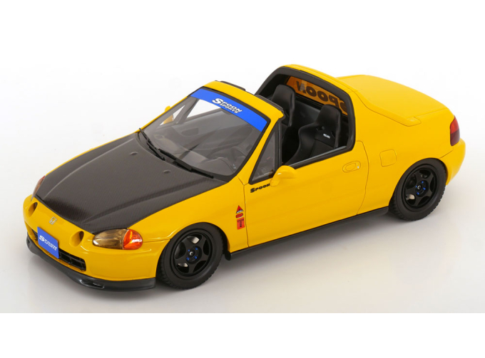 HONDA Civic del Sol Spoon (1996), yellow