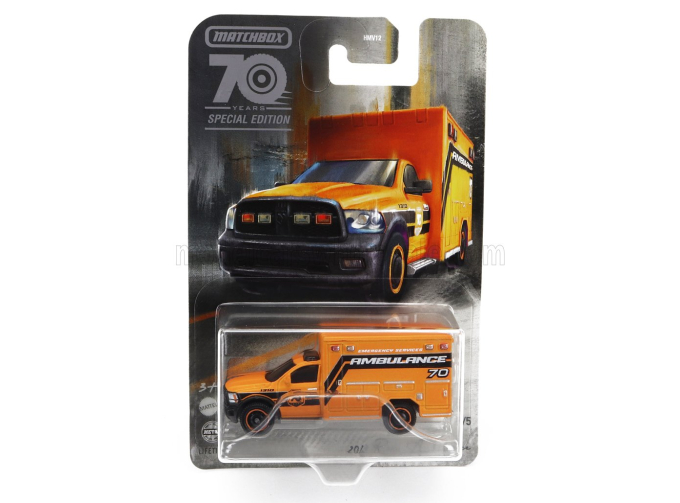 DODGE Ram 3500 Ambulance (2019), orange