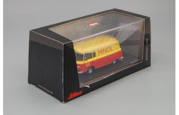 BARKAS B1000 Kastenwagen Minol (1961), yellow / red