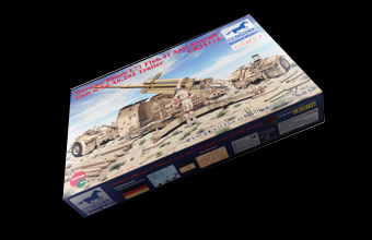 Сборная модель German 88mm L71 Flak41 Anti-Aircraft Gun w/Sd.Ah.202 Trailer