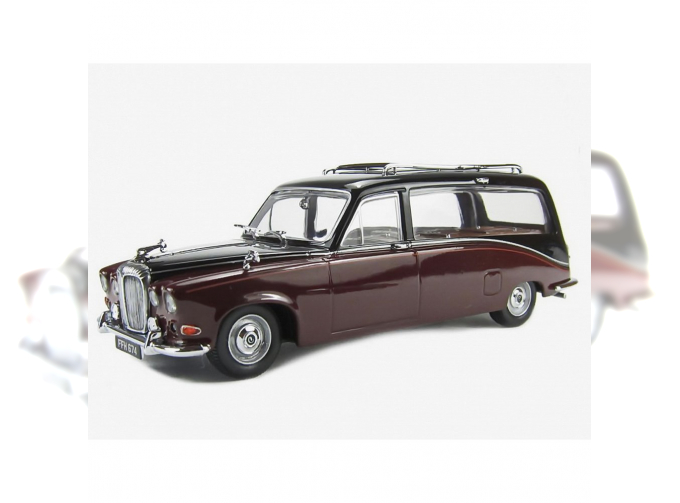 DAIMLER DS420 Hearse (1971), black / brown