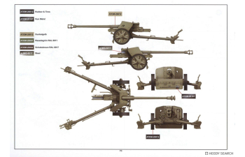 Сборная модель противотанковая пушка Pak. 40 с расчетом в зимней форме