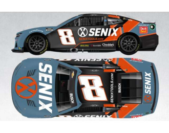 Chevrolet #8 Kyle Busch *Senix Tools*, blue/orange/white 2025