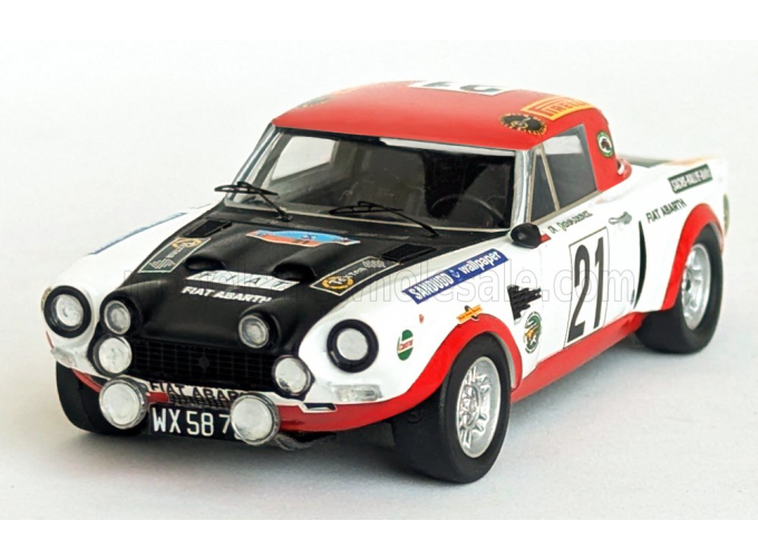 Fiat 124 ABARTH (night version) №21 3rd Rally Sach BALTC (1975) Andrzej Jaroszewicz - Ryszard Zyszkowski