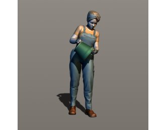 Фигура Доярка, окрашенная