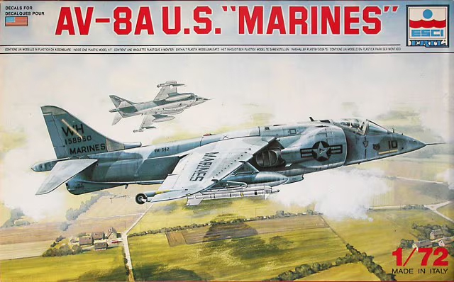 Сборная модель AV-8A U.S. "Marines"