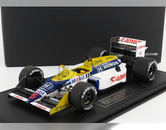 WILLIAMS F1  Fw11b Honda N 5 Pole Position And Winner Mexico Gp 1987 Nigel Mansell, Blue Yellow White