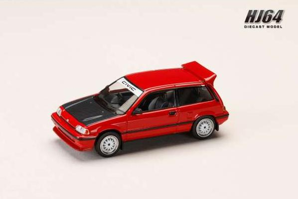 HONDA Civic (AT) Late Version/JDM Street Racer, red