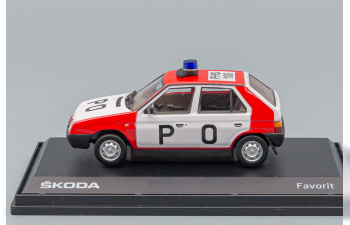 SKODA Favorit Fire PO (1987), red / white