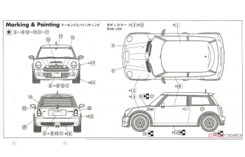 Сборная модель Mini Cooper S John Cooper Works