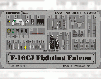 Цветное фототравление для F-16C