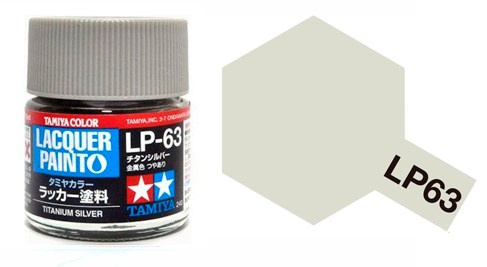 Краска эмалевая серебристый титановый LP-63 Titanium Silver, 10мл