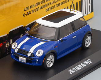 MINI COOPER 2003 Blue with White (из к/ф "Ограбление по-итальянски")