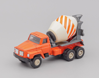 Бетономешалка, оранжевый / белый