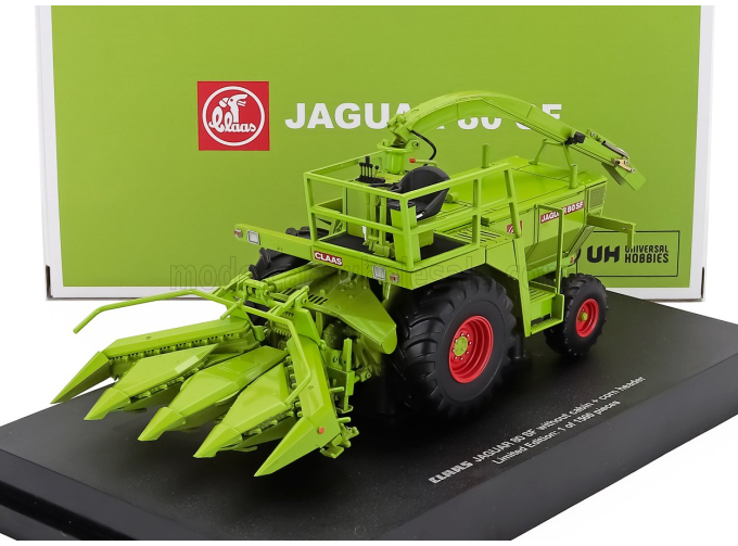 CLAAS Jaguar 80 With Corn Header, Light Green