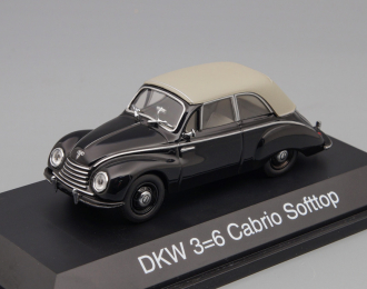 DKW 3=6 Cabrio Softtop, black / grey