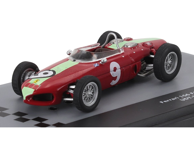 FERRARI F1 156 Team Laystall Racing №9 Season (1962) Innes Ireland - Con Vetrina - With Showcase, Red Green