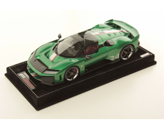 FERRARI F80 №24 (2024) - Con Vetrina - With Showcase, Green Jewel