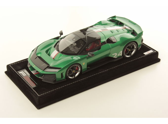 FERRARI F80 №24 (2024) - Con Vetrina - With Showcase, Green Jewel