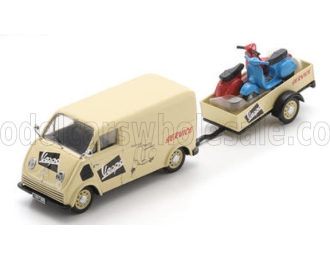 DKW F89L DKW VAN With trailer VESPA SERICE + 2X PIAGGIO VESPA (1952)