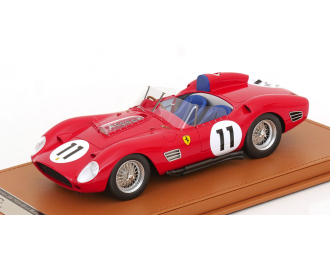 FERRARI 250tr Testarossa 3.0l V12 Spider Team Scuderia Ferrari Spa №11 Winner 24h Le Mans Paul Frere - Olivier Gendebien (1960), Red