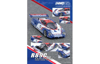 NISSAN R89C Le Mans #23 Masahiro Hasemi/Kazuyoshi Hoshino/Toshio Suzuki (1989), white/red/blue