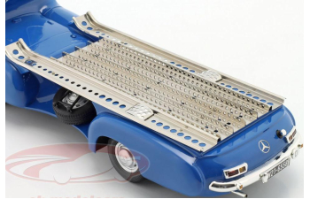 MERCEDES-BENZ Renntransporter (blue) + MERCEDES-BENZ W196 (1955), silver