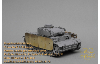 7,5-см ствол KwK L/24 для Pz.Kpfw.III Ausf.N, Pz.Kpfw.IV Ausf. A, C, D, E, F1, StuG III Ausf. A, B, C, D, E Sd.Kfz.233, Sd.Kfz.234/3, Sd.Kfz. 25