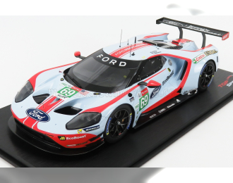 FORD Gt Ford Ecoboost 3.5l Turbo V6 Team Ford Chip Ganassi Usa №69 5th Lmgte Pro Class 24h Le Mans R.briscoe - S.dixon - R.westbrook (2019), Light Blue
