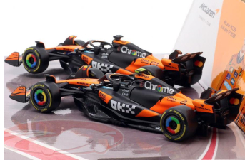 McLAREN MCL39 (2025) Team Mclaren №4 Season (2025) Lando Norris + №81 Season (2025) Oscar Piastri, Orange Black