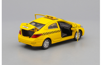 HYUNDAI Solaris Такси, yellow