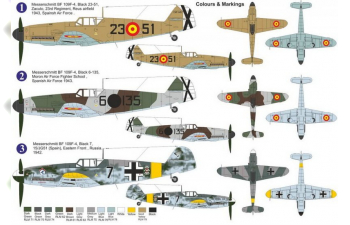 Сборная модель Bf 109F-4 In Spain Service