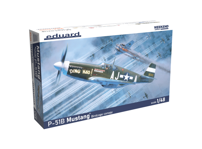 Сборная модель P-51B Mustang Birdcage Canopy Weekend edition