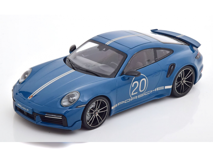 PORSCHE 911 (992) Turbo S with Sport Design Package (2021), blue