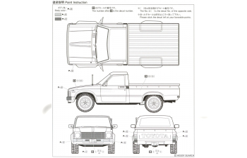 Сборная модель Toyota RN30 Hilux Lift-Up Custom '78