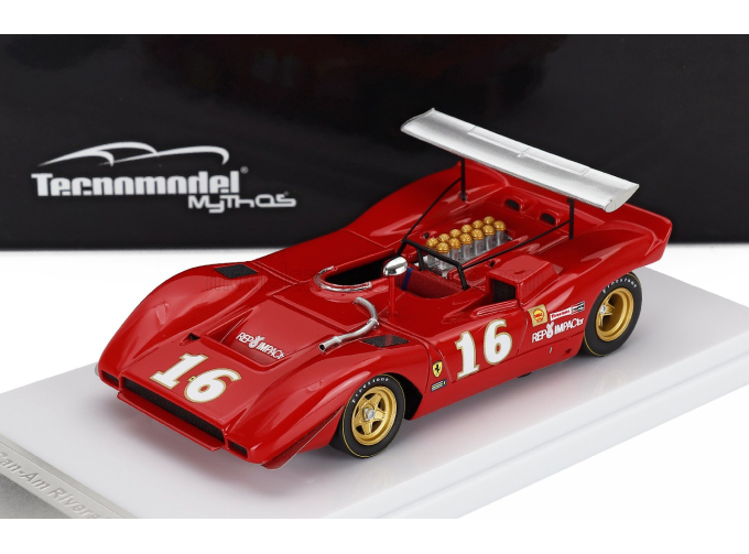 FERRARI 612 Can-am №16 Riverside (1969) Chris Amon, Red